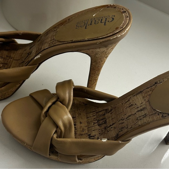 Charles by Charles David Brown Knotted Heels - Picture 2 of 3